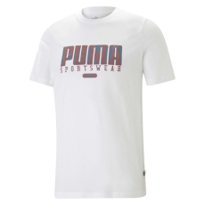 Puma Poló Puma grafika retro póló 67448602 Férfi Fehér XXL