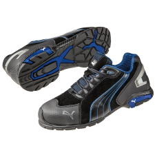 Puma Rio Black Low S3 Védőcipő (fekete/kék/szürke, 40) munkavédelmi cipő
