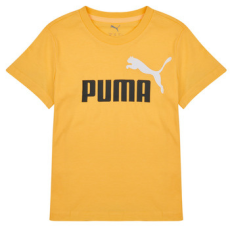 Puma Rövid ujjú pólók ESS 2 COLOR NO1 LOGO TEE Citromsárga 7 / 8 Jahre