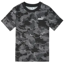 Puma Rövid ujjú pólók ESS CAMO AOP Tee Fekete 11 / 12 Jahre gyerek póló