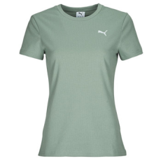 Puma Rövid ujjú pólók ESS ELEVATED RIB TEE Zöld US XS