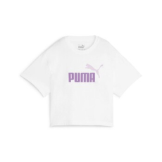 Puma Rövid ujjú pólók GRILS LOGO CROPPED TEE Fehér 11 / 12 Jahre