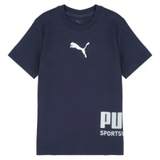 Puma Rövid ujjú pólók PUMA SPORT Graphic Tee Tengerész 13 / 14 Jahre gyerek póló