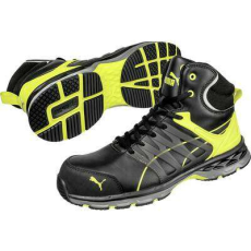 Puma Safety VELOCITY 2.0 YELLOW MID 633880-41 ESD biztonsági csizma S3 Méret: 41 Fekete, Sárga 1 pár