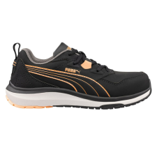 Puma Stepper BLK/Peach Low S3S ESD HRO SR női munkavédelmi cipő munkavédelmi cipő