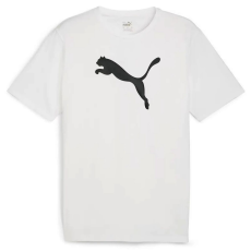 Puma teamRISE logo férfi póló, fehér-fekete, S25