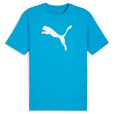 Puma teamRISE logo férfi póló, speed kék-fehér, S25