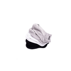 Puma unisex pamut zokni - 3 pár - rövid állású zoknik - 43-46 - fekete, fehér, szürke