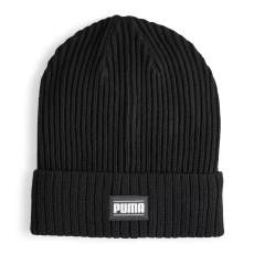 Puma uniszex Ribbed Classic Cuff téli kötött sapka, fekete-fehér, S24