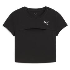 Puma Wardrobe Ess Cut-out Baby Tee 63116401 Női Póló Fekete L női póló