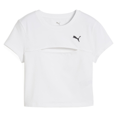 Puma Wardrobe Ess Cut-out Baby Tee 63116402 Női Póló Fehér L