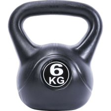 Pure 2 Improve Fitness Kettlebell - 6 kg-os kompozit kettlebell, fekete kézisúlyzó
