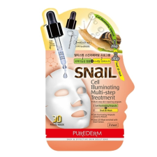 PureDerm arckezelés csiganyál kivonattal-bőrkiegyenlítő-3D maszk+szérum ADS359 arcpakolás, arcmaszk