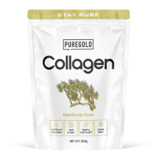 PureGold Marha kollagén italpor - Elderflower 300g vitamin és táplálékkiegészítő
