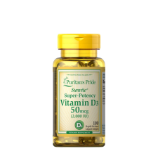 Puritan s Pride D3-vitamin 2000 NE (50 mcg) (100 Lágykapszula) vitamin és táplálékkiegészítő