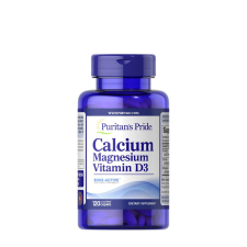 Puritan s Pride Kalcium, Magnézium és D-vitamin (120 Kapszula) vitamin és táplálékkiegészítő