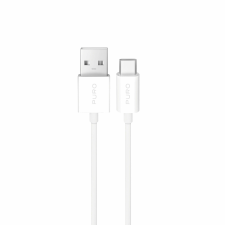 Puro 10W TPE USB-A - USB-C kábel 2m - Fehér kábel és adapter