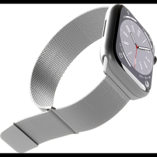 Puro Apple Watch 38/40/41mm Milánói Okosóra szíj - Ezüst (PUMILAW40SIL) okosóra kellék