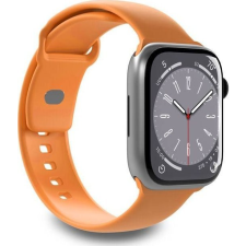 Puro Apple Watch 42/44/45/49mm Szilikon Okosóra szíj - Narancssárga (PUR707) okosóra kellék