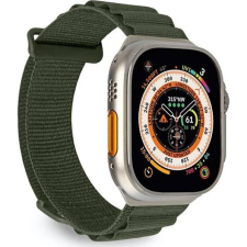 Puro Apple Watch 42/44/45/49mm Szövet Okosóra Szíj - Zöld (PUR693) okosóra kellék