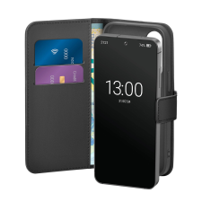 Puro Booklet kinyitható tok Samsung Galaxy S25 - fekete tok és táska