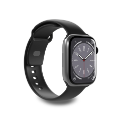 Puro Icon csereszíj Apple Watch 42 / 44 / 45 / 49 mm - fekete okosóra kellék