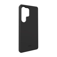  Puro Icon szilikon tok Samsung Galaxy S25 Ultra készülékhez, fekete tok és táska