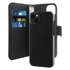Puro Wallet Detachable MagSafe-kompatibilis könyvtok iPhone 14 - fekete tok és táska