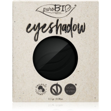 puroBIO Cosmetics Compact Eyeshadows szemhéjfesték utántöltő árnyalat 04 Black 2,5 g szemhéjpúder