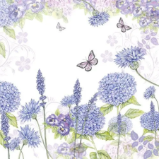  Purple Wildflowers papírszalvéta 33x33cm,20db-os konyhai eszköz