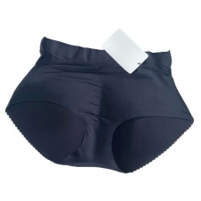 Push Magasított derekú push up bugyi, fekete XL - MS-180 bugyi, női alsó