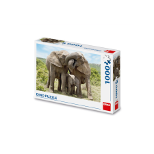  Puzzle 1000 db - Elefánt család puzzle, kirakós