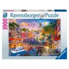  Puzzle 1000 db - Naplemente Amszterdam puzzle, kirakós
