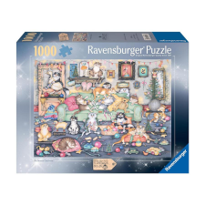  Puzzle 1000 db - Őrült macskák Karácsonya (16545) puzzle, kirakós