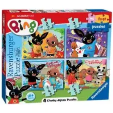  Puzzle 2/3/4/5 db - Bing nyuszi első kirakóm puzzle, kirakós