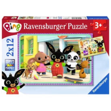  Puzzle 2x12 db - Bing mókázik puzzle, kirakós