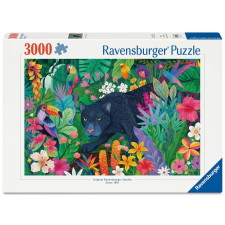  Puzzle 3000 db - Párduc a virágzó dzsungelben puzzle, kirakós