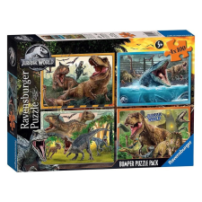  Puzzle 4x100 - Jurassic world puzzle, kirakós