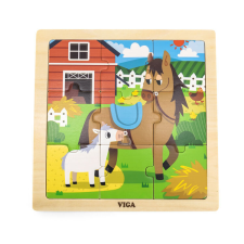 Puzzle 9 db-os lovas puzzle, kirakós