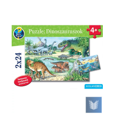 Puzzle: Dinoszauruszok 2x24 gyermek- és ifjúsági könyv