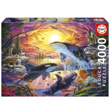  Puzzle Educa Orcas y Lobos 4000 Darabok puzzle, kirakós