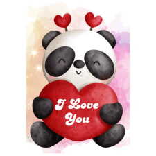  Puzzle – Pandás I love you (120 db-os) puzzle, kirakós