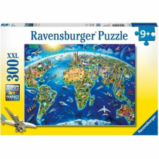  Puzzle Ravensburger Map of the monuments of the world puzzle, kirakós
