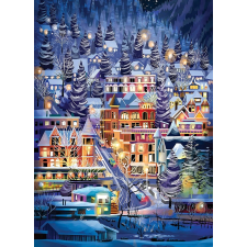 Puzzle Síelős város 500 darab puzzle, kirakós