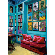  Puzzle szoba piros kanapéval 1000 darab puzzle, kirakós