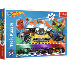 Puzzle,Trefl Rejtvény - 100 - Száguldó autók - Hot Wheels Trefl 16466 puzzle, kirakós
