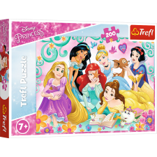 Puzzle,Trefl Rejtvény - 200 - A hercegnők vidám világa - Disney Princess Trefl 13268 puzzle, kirakós
