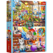 Puzzle,Trefl Rejtvény - 2x500 - Festészet művészete FSC Mix 70% 37530 puzzle, kirakós