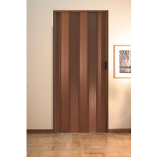  PVC hajtogatott ajtó, 85x203cm, diófa mix, made in Italy nyílászáró