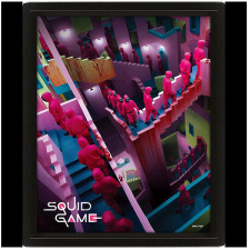 Pyramid International Squid Games 3D grafika, keretezett kép